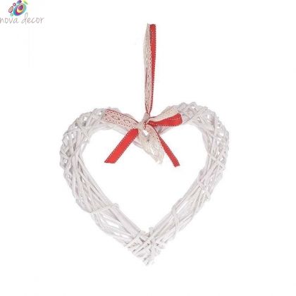 Decorative White Hanging Heart