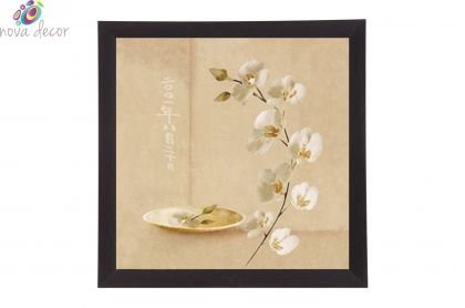 Framed Print - White orchid