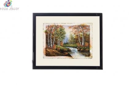 Mylar Framed Print – White birches