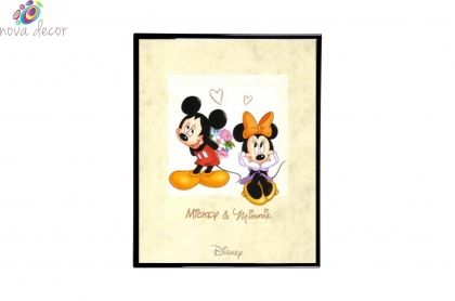 Mylar Framed Print  – Mickey and Minnie Mouse