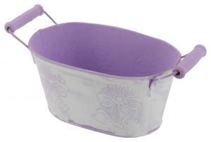 Metal purple basket