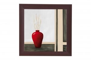 Framed Print - Red vase