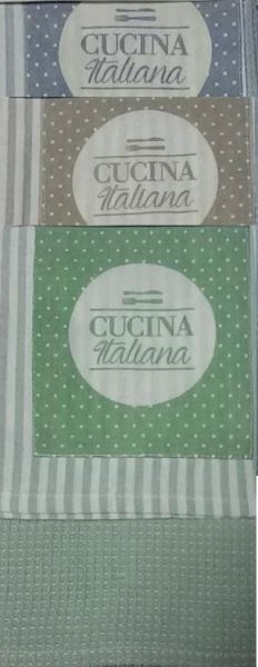 Set of two kitchen towels Cucina Italiana