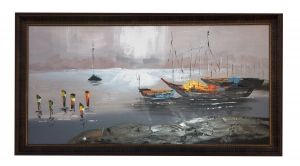 Oil painting - The port