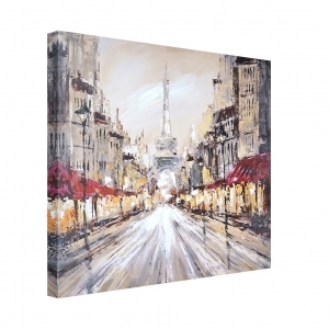 Oil painting Street in Paris