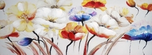 Oil painting  Poppies