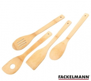 Set of bamboo spoons 30 cm / 4 pax