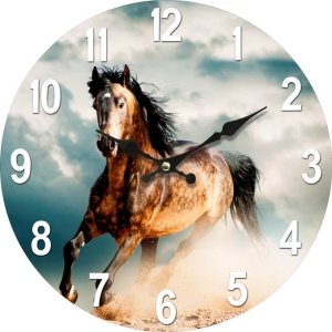 Wall clock Horse