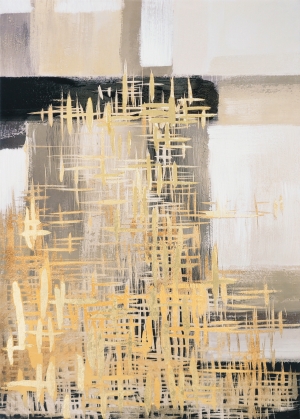 Oil painting Oil painting Golden Abstract