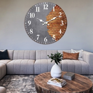 Wall clock Two worlds