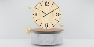 Wall clock Wood 58см. with silent clock mechanism 