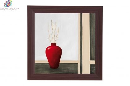 Framed Print - Red vase