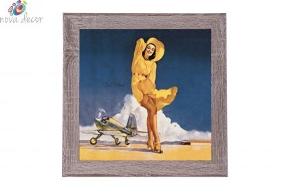 Framed Print - Summer yellow dress