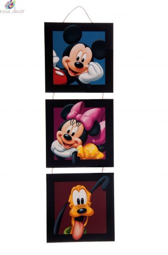 Mickey Mouse 3 parts canvas