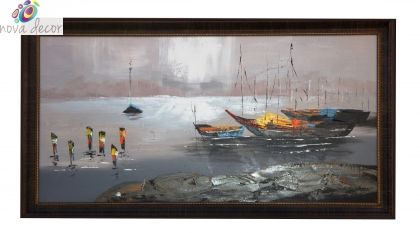 Oil painting - The port