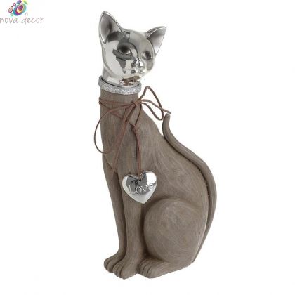 Декоративна фигура Кафява котка 