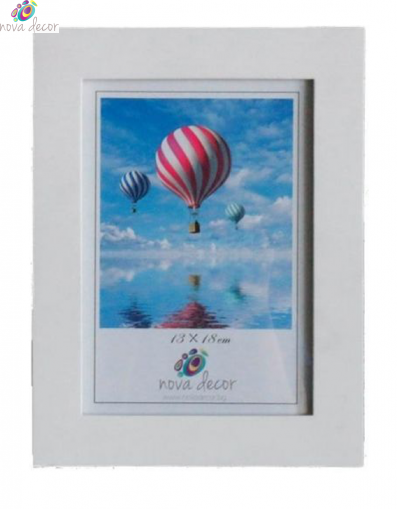 White  Photo frame 10x15 cm