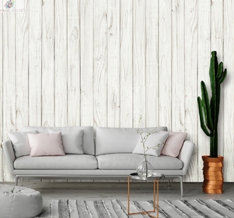 Photowall Interior Wall White Wood