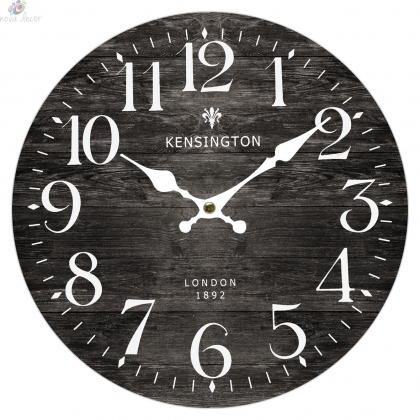 Стенен часовник Кенсингтън с безшумен часовников механизъм