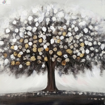 Oil painting Silver tree