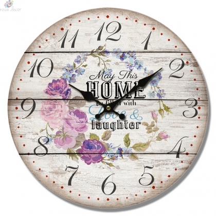 Wall clock Flowers