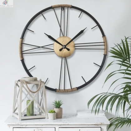 Wall clock metal Lea