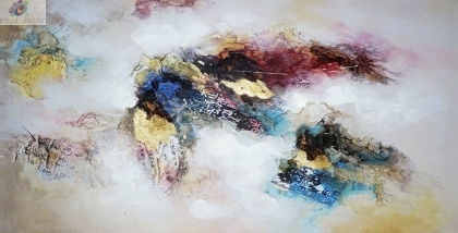 Картина с маслени бои Абстрактни багри