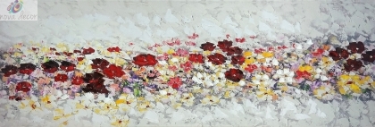 Oil painting Field flowers