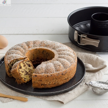 Baking dish with two bottoms 28 cm Teflon