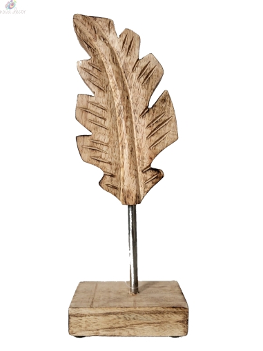 Статуетка дървено Листо