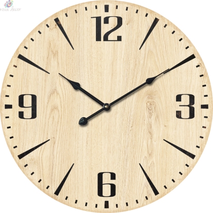 Wall clock Wood 58см. with silent clock mechanism 