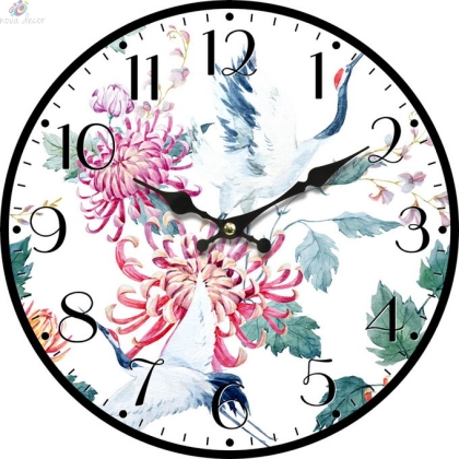 Wall clock Colorful flight