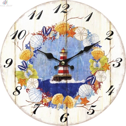 Wall clock Lighthouse