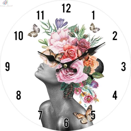 Wall clock Girl