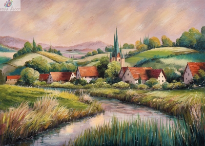 Oil painting Favorite view