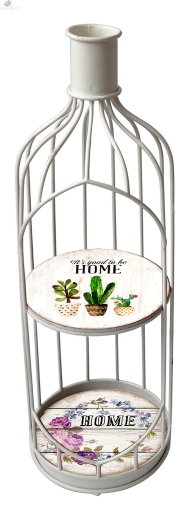 Metal Shelf White bottle 2