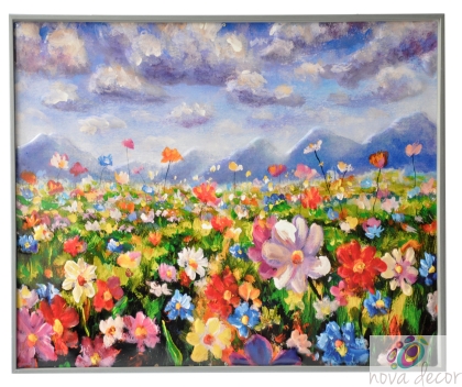 3Д картина от метал - Цветна хармония