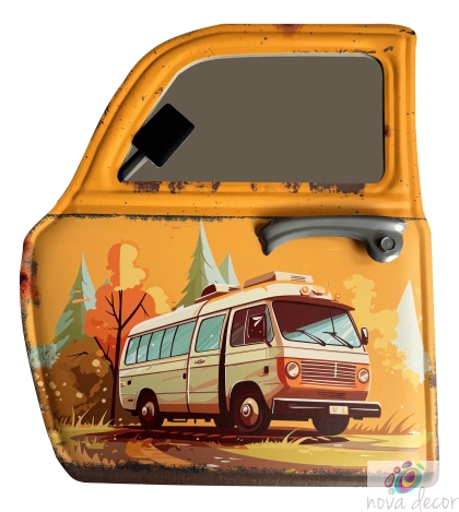 Винтидж огледало – ретро автомобил