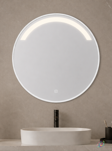Gold Round LED  Mirror MONACO 60 cm