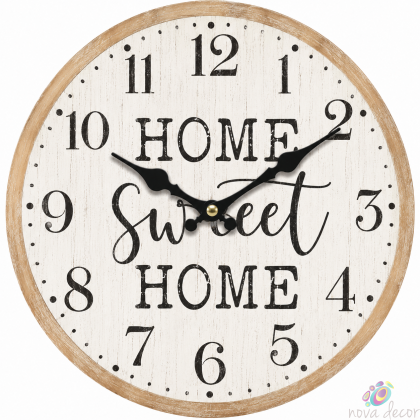 Sweet Home Wall Clock with Silent Clock Movement