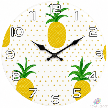 Pineapple Wall Clock with Silent Clock Movement
