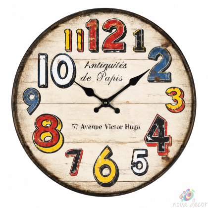 Antique Wall Clock with Silent Clock Movement