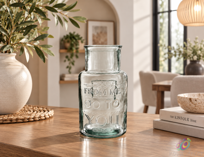 Glass vase "From Me To You"