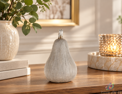Decorative Silver Pear