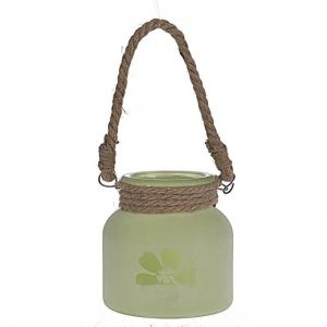 Glass Lantern Green