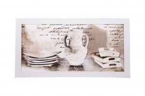 Framed Print - White service