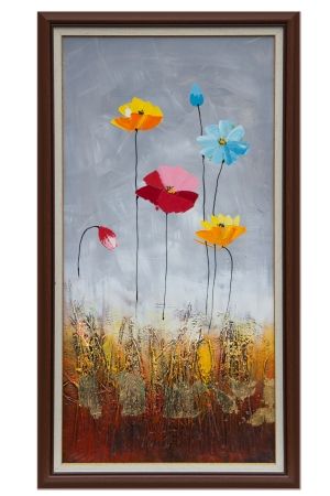 Oil painting - Colorful flowers