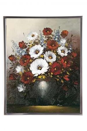 Mylar Framed Print - White daisies