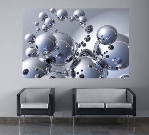 Photowall Silver Orbs