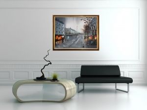 Oil painting - The noise of the city